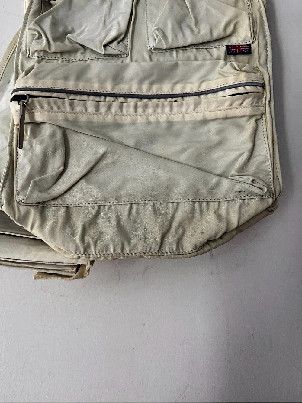 Belstaff Cream Utility Backpack - Picture 4 of 9